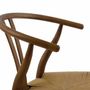 Fauteuils - MU74023 Chaise Salma en orme foncé 49 x 42 x 78 cm - ANDREA HOUSE