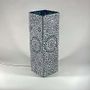 Table lamps - Blue Moon high cube Handmade Lamp in mosaic glass h. 45 cm. - SOUL LIGHT EUROPE