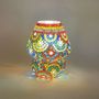 Table lamps - Magic Rings medium mashroom Handmade Lamp in mosaic glass h. 25 cm. - SOUL LIGHT EUROPE