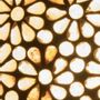 Table lamps - Yellow Daisy medium oval Handmade Lamp in mosaic glass h. 25 cm. - SOUL LIGHT EUROPE