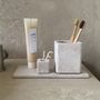 Meubles pour salle de bain - Porte-brosse à dents de la Terre de Diatomacée Carrée Salle de bain 3P - LEAF HOME