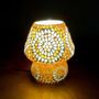 Table lamps - Sunset small mashroom Handmade Lamp in mosaic glass h. 17 cm. - SOUL LIGHT EUROPE