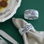 Decorative objects - Decorative Porcelain Napkin Rings, Stars/Twins/Angels - MEZZOGIORNOH