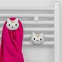 Cadeaux - Patère en céramique Chat pour radiateurs sèche-serviettes - LETSHELTER SRL