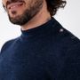 Apparel - ADRIAN Plain sailor sweater 100% virgin wool - ROYAL MER