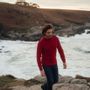 Apparel - ADRIAN Plain sailor sweater 100% virgin wool - ROYAL MER