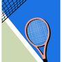 Affiches - Affiche raquette de tennis vintage - ZEHPUR