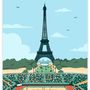 Affiches - Affiche beach volley - Poster volleyball parisien - ZEHPUR