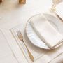 Gifts - ZIG-ZAG Contour Gold & Silver Placemat set of 2 - HYA CONCEPT STORE