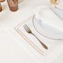 Gifts - ZIG-ZAG Contour Gold & Silver Placemat set of 2 - HYA CONCEPT STORE