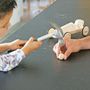 Toys - Ettore’s Car, a wooden car building project, with an elastic band moto - MANUFACTURE EN FAMILLE