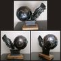 Pièces uniques - sculpture métal ballon foot - PACOM-CONCEPT