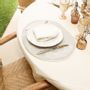 Cadeaux - Set de table gris avec dentelle blanche », lot de 2 - HYA CONCEPT STORE