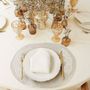Gifts - Gray Placemat with White Dentelle set of 2 - HYA CONCEPT STORE