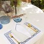 Cadeaux - Set de 2 sets de table bleu aztèque - HYA CONCEPT STORE