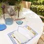 Cadeaux - Set de 2 sets de table bleu aztèque - HYA CONCEPT STORE