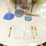 Cadeaux - Set de table incurvé lavable en olive fluo, lot de 2 - HYA CONCEPT STORE