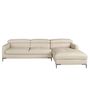 Sofas - Right chaise longue sofa sand leather - ANGEL CERDÁ