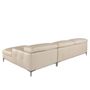 Sofas - Right chaise longue sofa sand leather - ANGEL CERDÁ