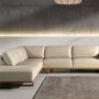 Sofas - Corner sofa left sand leather - ANGEL CERDÁ