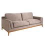 Sofas - 3 seater sofa in brown fabric - ANGEL CERDÁ