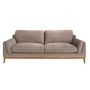 Sofas - 3 seater sofa in brown fabric - ANGEL CERDÁ