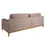 Sofas - 3 seater sofa in brown fabric - ANGEL CERDÁ