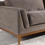 Sofas - 3 seater sofa in brown fabric - ANGEL CERDÁ