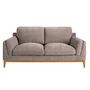 Sofas - 2 seater sofa in brown fabric - ANGEL CERDÁ