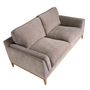 Sofas - 2 seater sofa in brown fabric - ANGEL CERDÁ