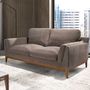 Sofas - 2 seater sofa in brown fabric - ANGEL CERDÁ