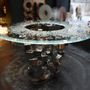 Verre d'art - WhyNot ! table, verre, acier inox - NARCIS