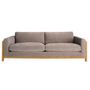 Sofas - 3 seater sofa in brown fabric - ANGEL CERDÁ