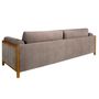 Sofas - 3 seater sofa in brown fabric - ANGEL CERDÁ