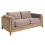 Sofas - 2 seater sofa in brown fabric - ANGEL CERDÁ