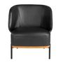 Armchairs - Black leather armchair - ANGEL CERDÁ