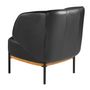 Armchairs - Black leather armchair - ANGEL CERDÁ