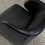 Armchairs - Black leather armchair - ANGEL CERDÁ