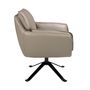 Armchairs - Dark grey leather swivel armchair - ANGEL CERDÁ