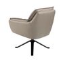 Armchairs - Dark grey leather swivel armchair - ANGEL CERDÁ