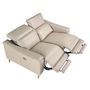 Sofas - 2 seater relax sofa in taupe grey leather - ANGEL CERDÁ