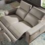 Sofas - 2 seater relax sofa in taupe grey leather - ANGEL CERDÁ