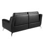 Sofas - 2 seater black leather relax sofa - ANGEL CERDÁ