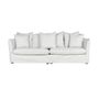 Sofas - BEIGE LINEN SOFA WITH CUSHIONS - ITEM HOME BY ITEM INTERNATIONAL