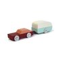 Decorative objects - Floris Hovers Duotone Car #8, Car with Caravan - IKONIC