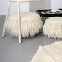 Chairs for hospitalities & contracts - Mapico handmade ottoman made of natural wool and wood - GALERIE SANA MOREAU