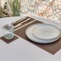 Formal plates - Grimaud leather placemat - MIDIPY