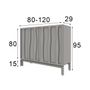 Wardrobe - Shoe cabinet in MDF of 18 pairs with selectable length from 80 -120 cm - FRANCO FURNITURE