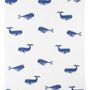 Linge de lit enfant - Housse de coussin et couverture WHALE - TRANQUILLO