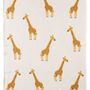 kids linen - Cushion cover & Blanket GIRAFFE - TRANQUILLO